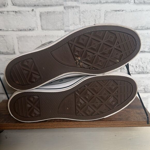 Converse Men's Chuck Taylor Street Mid Varsity Jacket Leather Sneakers 9, 11 - Picture 7 of 11